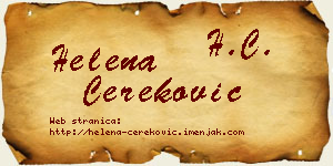 Helena Čereković vizit kartica